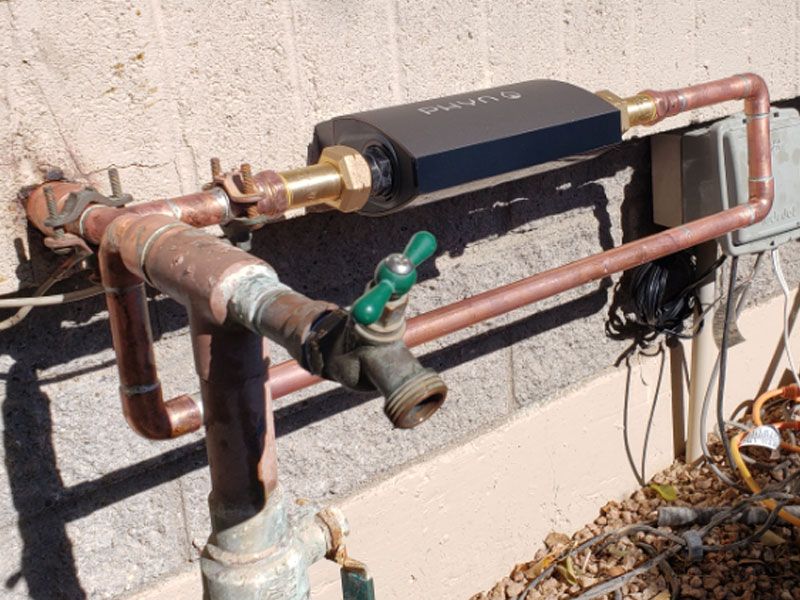 New water leak detector installation