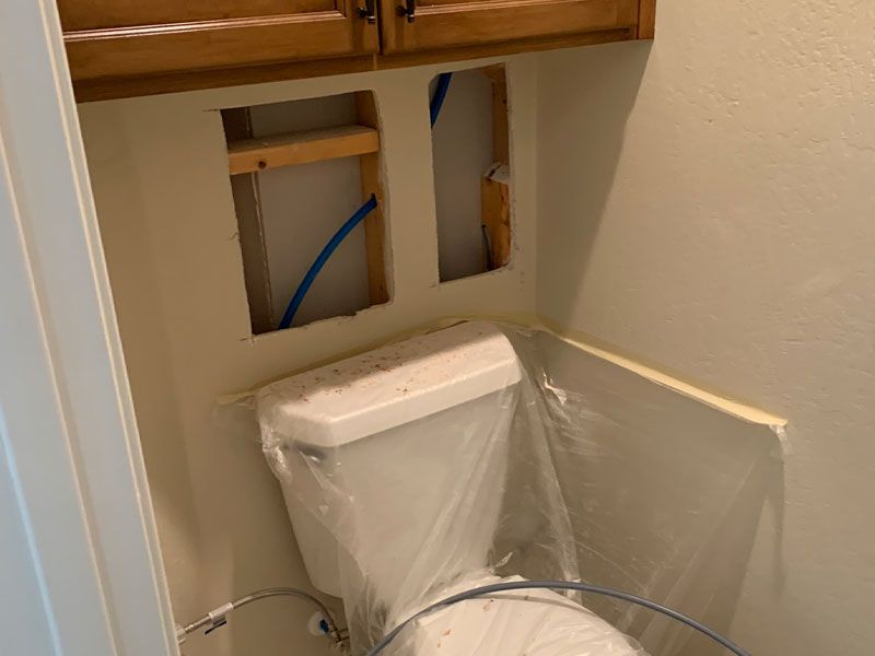 Polybutylene pipe replacement with Pex
